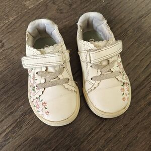 OshKosh B'gosh Cream Floral Kids Sneakers